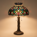Vintage Tiffany-Style Stained Glass Lamp